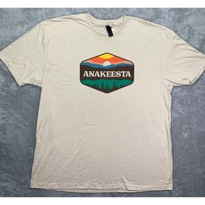 Anakeesta Gatlinburg TN Graphic T Shirt Smoky Mountains Souvenir Sand 2XL New